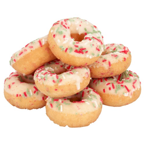 Morrisons 8 Iced Ring Mini Doughnuts