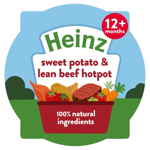 Heinz sweet potato lean beef hotpot baby food tray