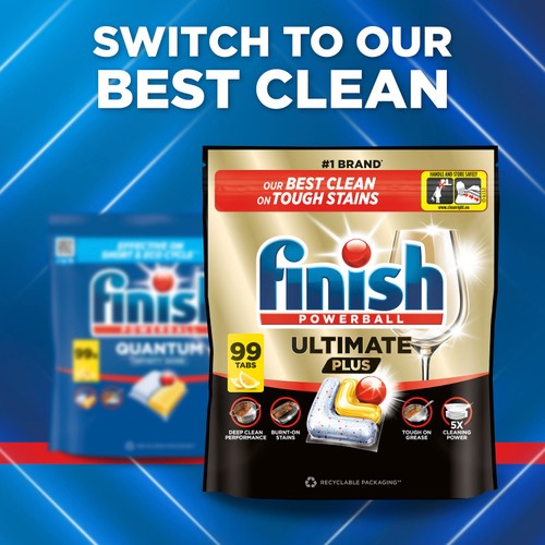 Finish Quantum Dishwashing Tablets Lemon 100 Pack