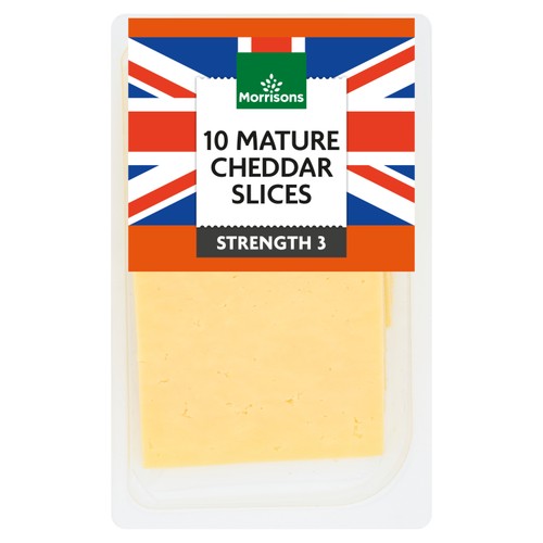 Morrisons Mature Cheddar Slices 250g