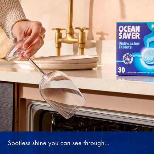 Oceansaver Plastic Free 30 Eco Dishwasher Tablets 420G