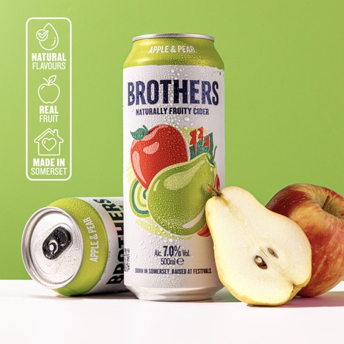 Brothers Apple & Pear Premium Fruit Cider 500ml