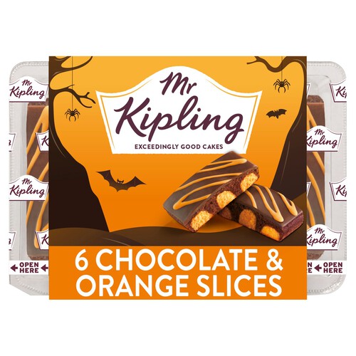 Mr Kipling Halloween Chocolate And Orange Cake Slices