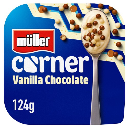 Muller Corner Vanilla Yogurt with Chocolate Balls 