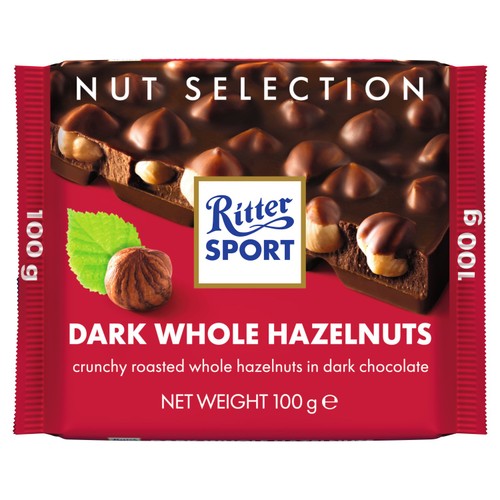 Ritter Sport Nut Selection Dark Whole Hazelnuts