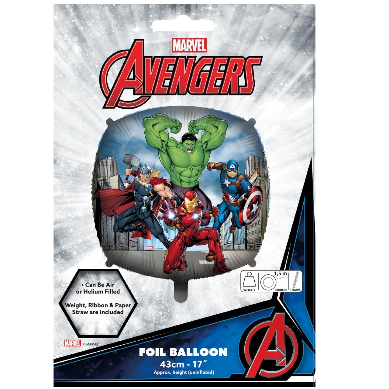 Procos Marvel Avengers Square Shaped Foil Balloon