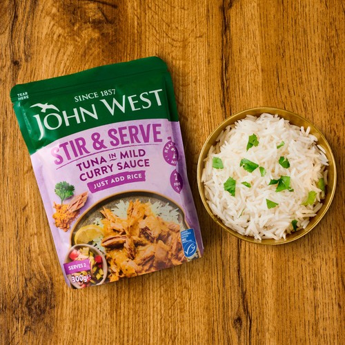 John West Stir & Serve Tuna in Mild Curry Sauce  300g