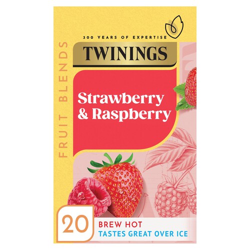 Twinings Strawberry & Raspberry Tea Bags  20s