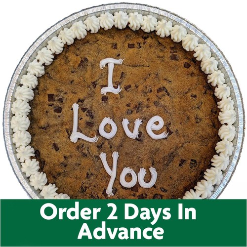 Giant 10" Chocolate Cookie I Love You (Serves 10)   FTO