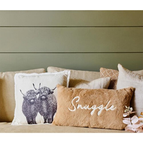 Nutmeg Home Highland Cow Cushion