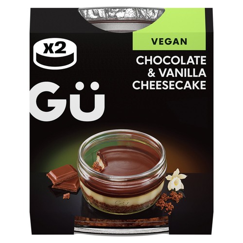 Gü chocolate vanilla cheesecakes