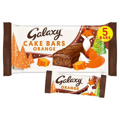 Galaxy 5 Chocolate Orange Cake Bars