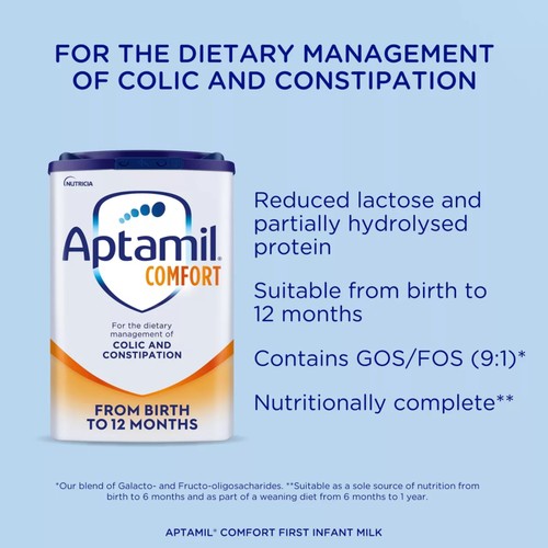 Aptamil Comfort Baby Milk Formula Powder from Birth