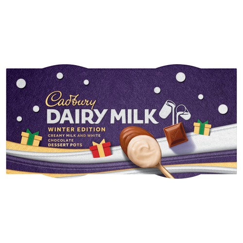 Cadbury White Chocolate Dessert Pots 2x60g