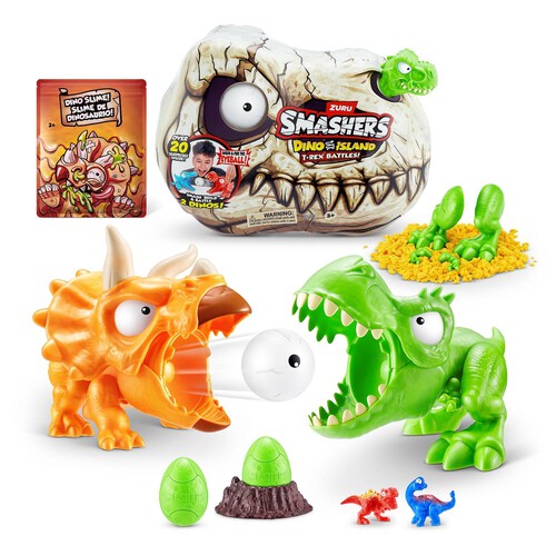 Zuru S001 Smashers Dino Island Series 1 Mini T-Rex Battle Playset