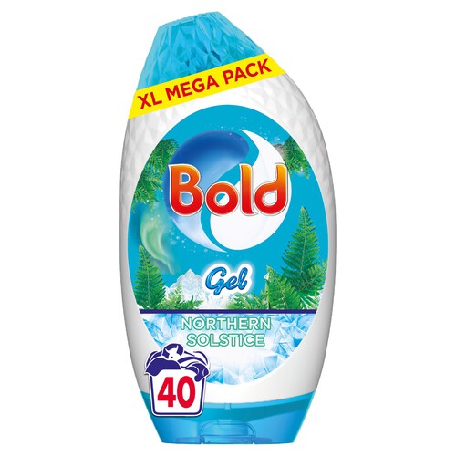 Bold 2in1 Laundry Washing Liquid Gel Northern Solstice 40 Washes 