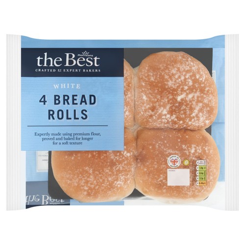 Morrisons white bread rolls