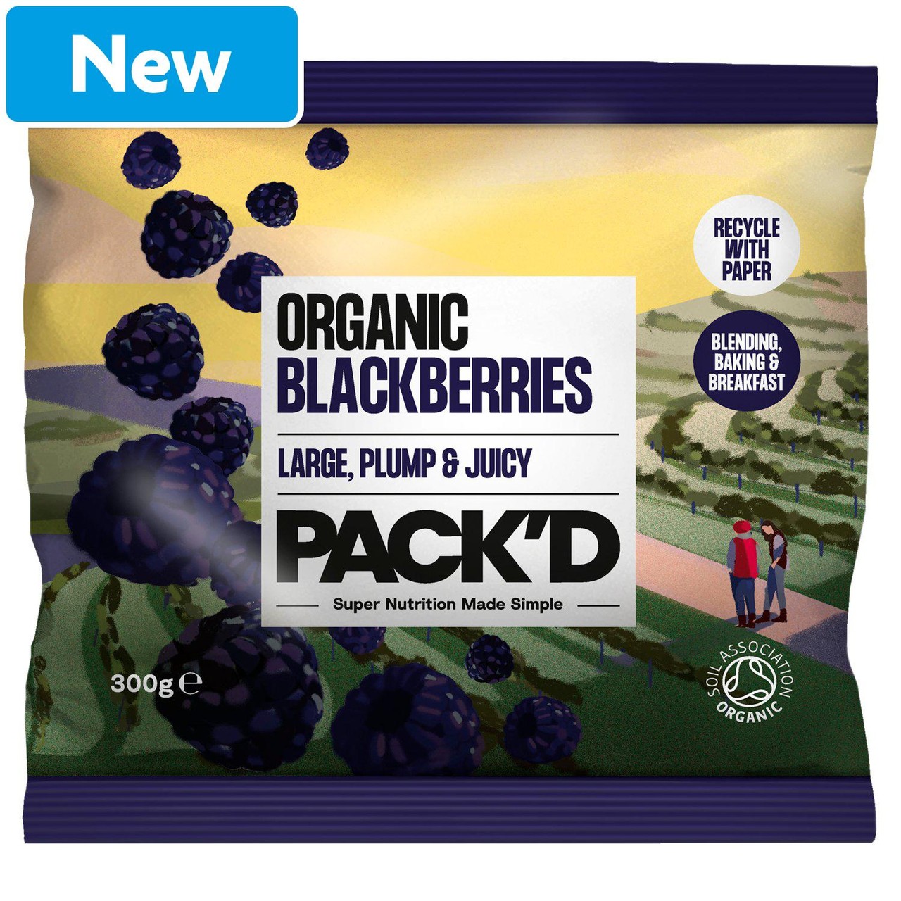 Pack'D Organic Blackberries