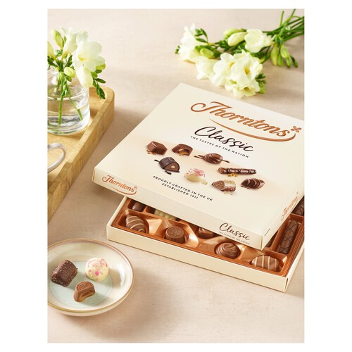 Thorntons Classic Milk, Dark, White Medium Chocolate Gift Box