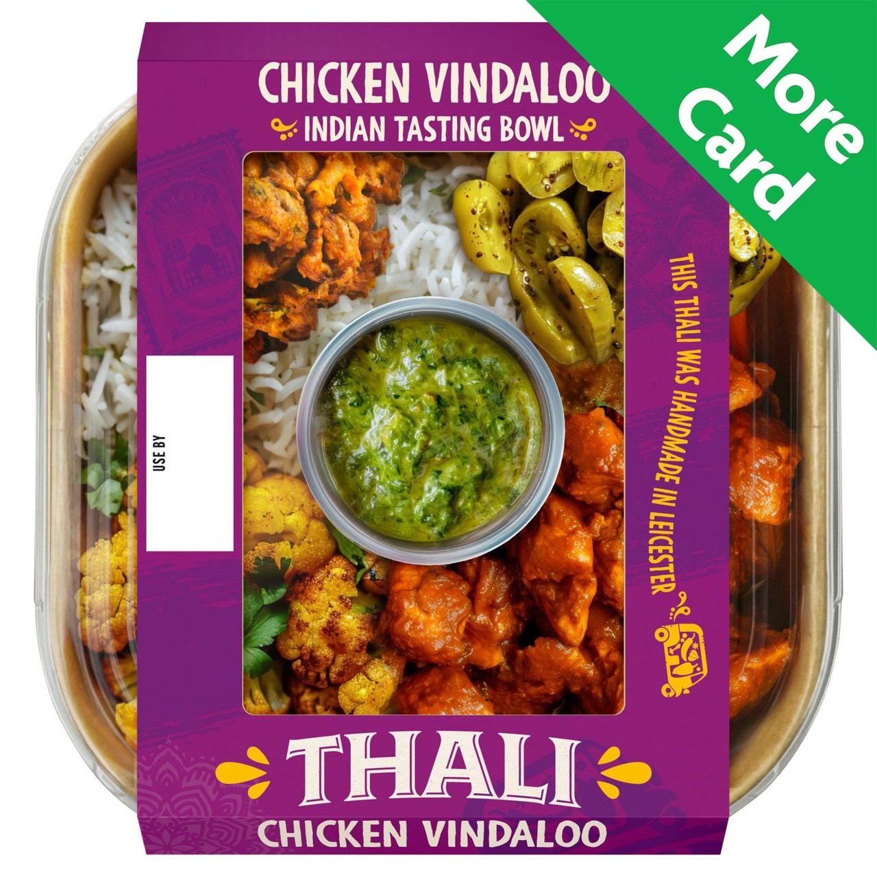 Tuk In Foods Thali Chicken Vindaloo Indian Tasting Bowl 420g