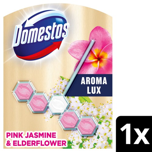 Domestos Aroma Lux Toilet Block Pink Jasmine & Elderflower