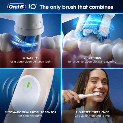 Oral-B iO2 Calm Pink Electric Toothbrush + Travel Case