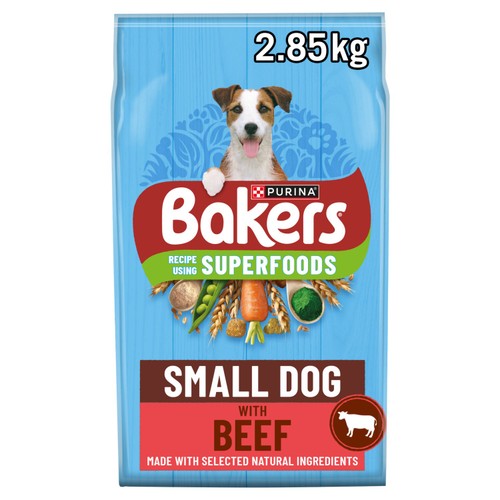 Bakers Small Dog Dry Dog Food Beef And Veg 
