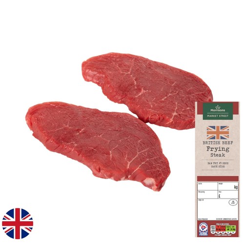 Morrisons British Beef Frying Steaks 1kg