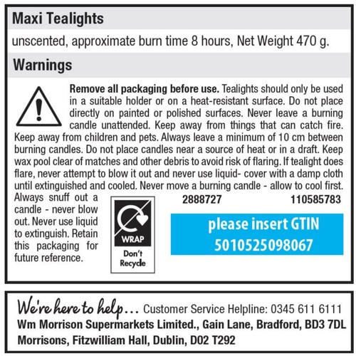 Nutmeg Maxi Tealights