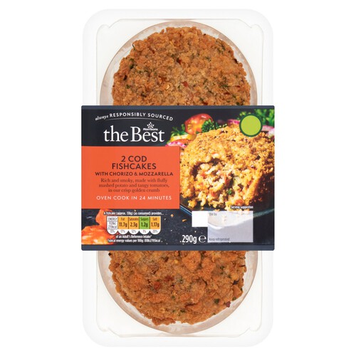 Morrisons The Best Cod & Chorizo Fishcakes