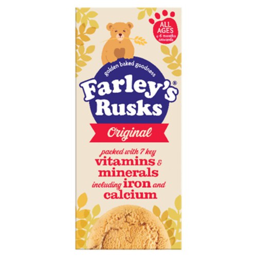 Farley's Original Rusks Baby Food Snacks 6+ Months