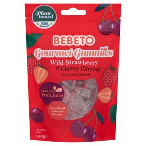 Bebeto Wild Strawberry & Cherry Gourmet Gummies