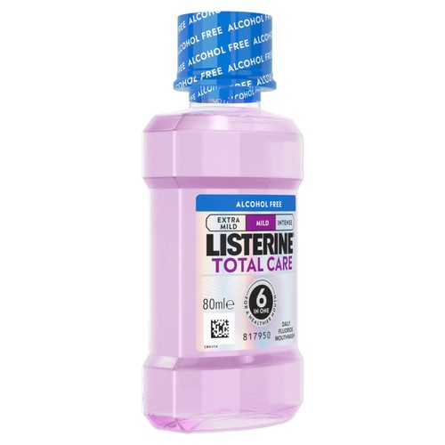 Listerine Total Care Milder Taste Zero Alcohol Mouthwash 80ml