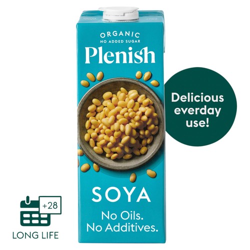 Plenish Organic Soya Milk Uht 1L