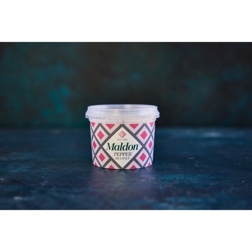 Maldon Pepper Sea Salt With Tellicherry And Pink Peppercorns 