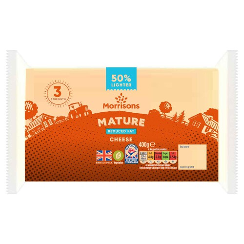 Morrisons 50% Lighter Mature White Cheddar 