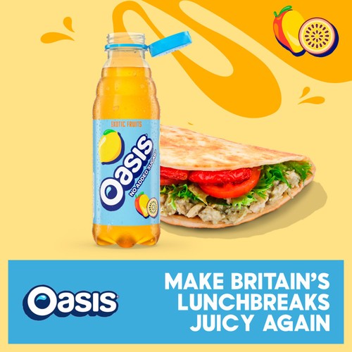 Oasis Exotic Fruits No Added Sugar  500ml