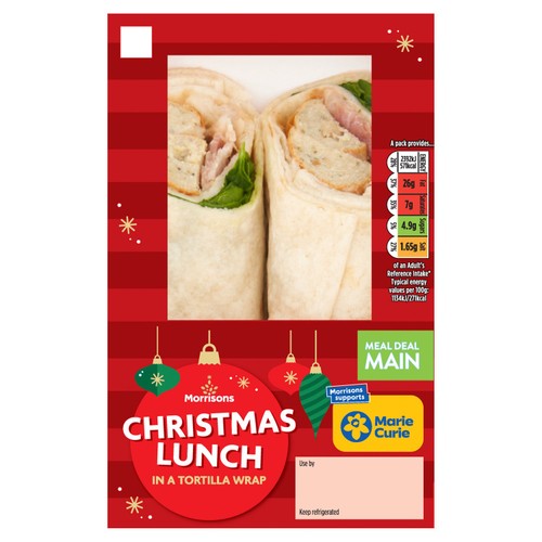 Morrisons Christmas Lunch In A Tortilla Wrap