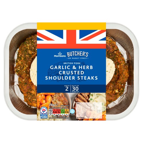 Morrisons Garlic And Herb Pork Shoulder Steaks