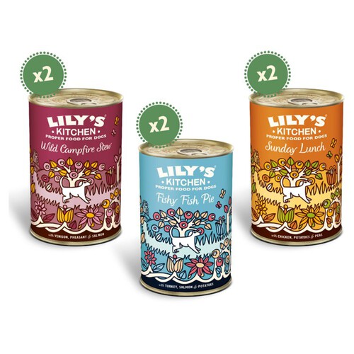 Lily's Kitchen Grain Free Dog Food Tins Variety Pack