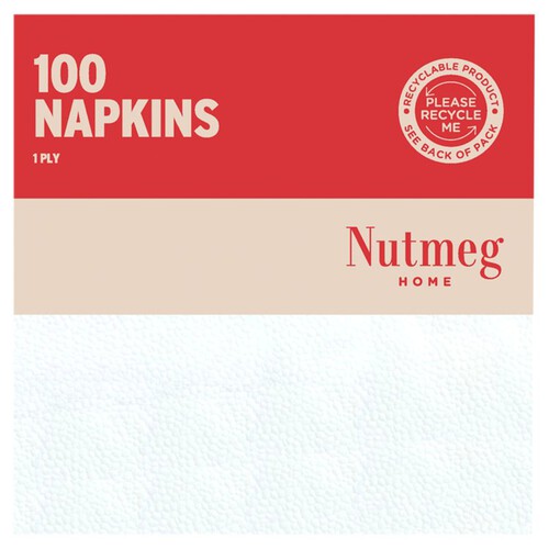 Morrisons Savers 1 Ply White Napkins 100 Pack