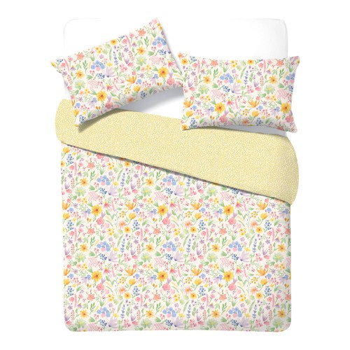 Nutmeg Home 100% Cotton Country Garden Duvet Set King