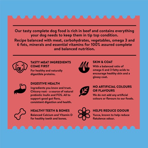 Wagg Meaty Goodness Complete Rich in Beef & Veg Dry Adult Dog Food 