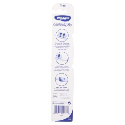 Wisdom Control Grip Firm Toothbrush