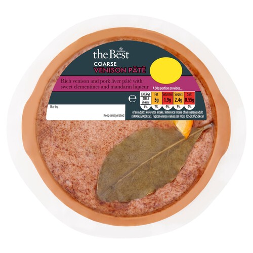 Morrisons The Best Coarse Venison & Clementine Pate 