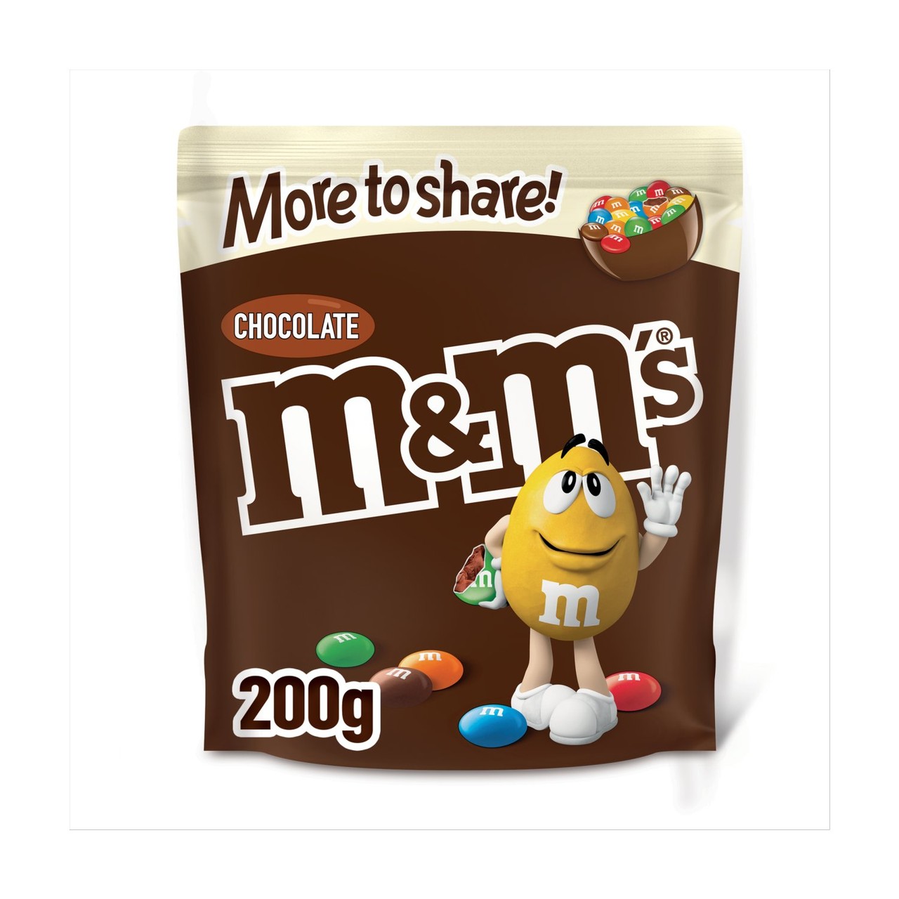 M&M's Milk Chocolate Pouch Bag 200g