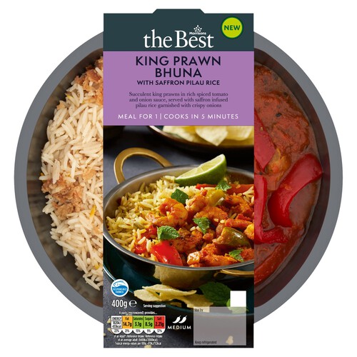 Morrisons The Best King Prawn Bhuna & Rice