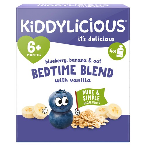 Kiddylicious Blueberry, Banana & Oat Yoghurt Pouch 