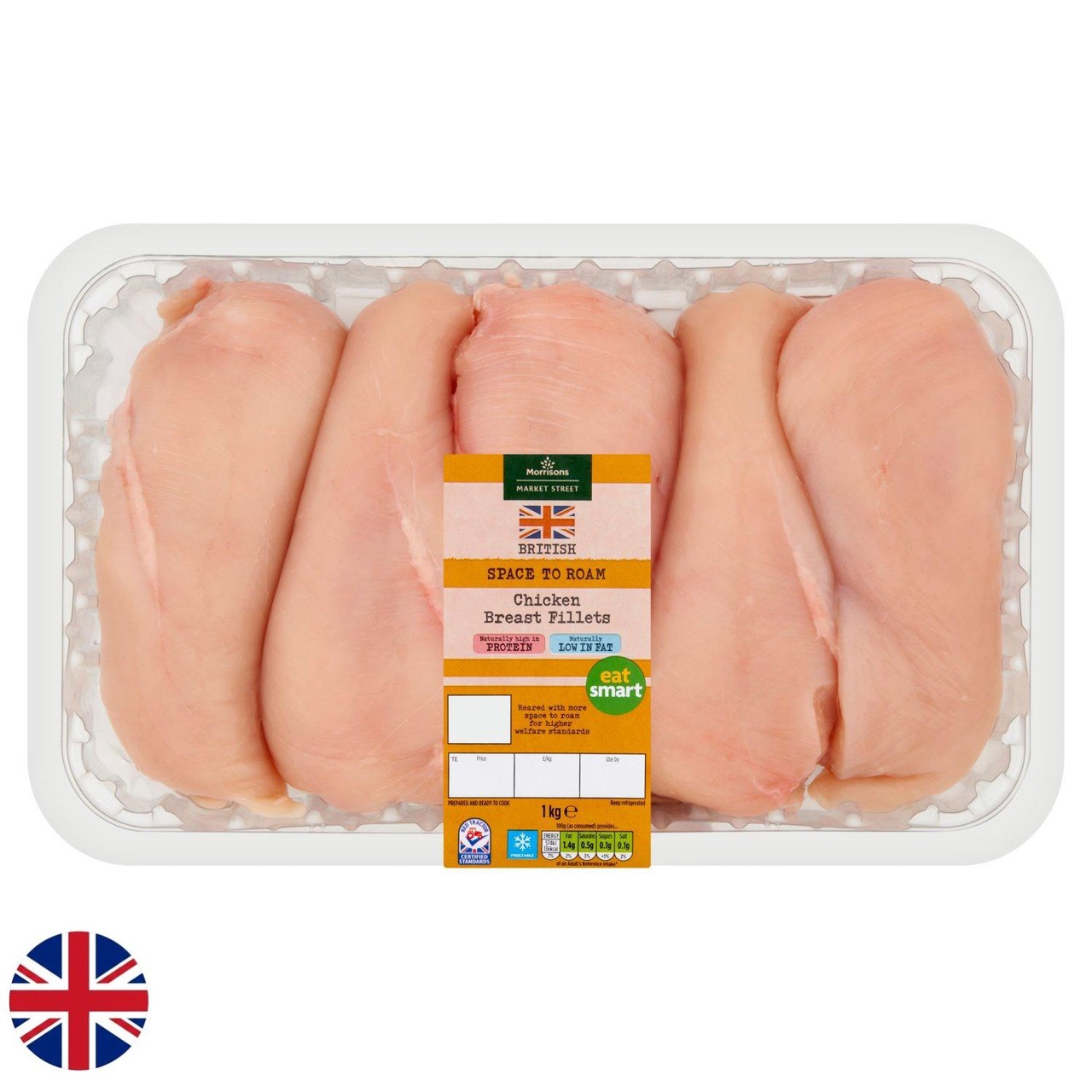 Morrisons British Chicken Breast Fillets 1kg