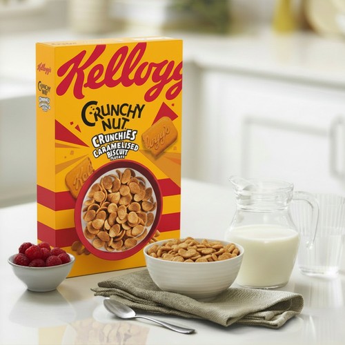 Kellogg's Crunchy Nut Crunchies Caramelised Biscuit 420g